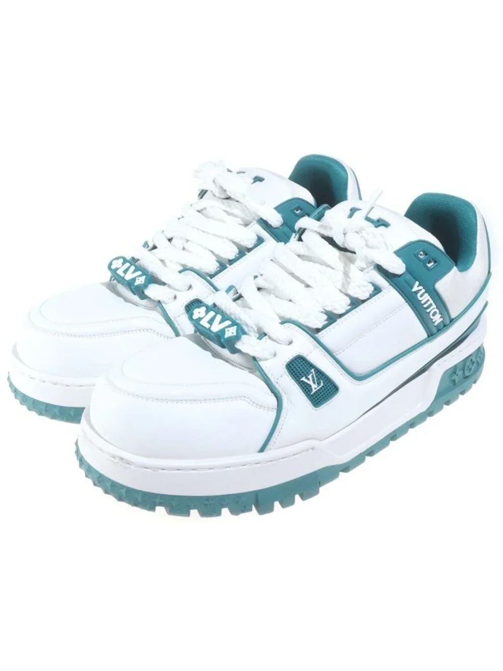 Louis Vuitton LV Trainer Maxi Sneaker LV Line Low Cut Sneakers Leather